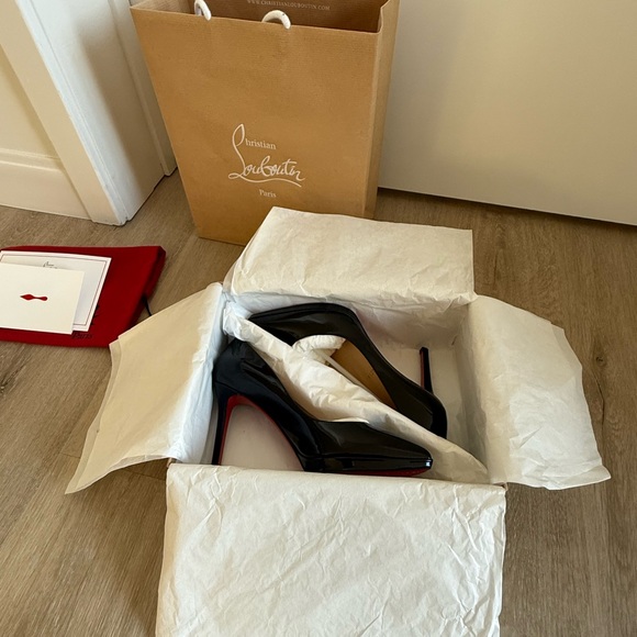 Christian Louboutin Black Patent Heels - Picture 6 of 8